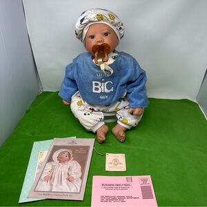 Vintage Lee Middleton Little Big Guy Baby Doll with hand tag